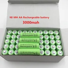 Lote AA 1,2V 3000 mAh NI MH AA Pre-cargado bateras recargables NI-MH recargable AA batera para juguetes micrfono de la cmara