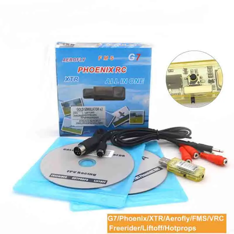 

Free Shipping New All 22 in1 Flight Simulator Cable USB Dongle for RC Helicopter Aeroplane Car Toys