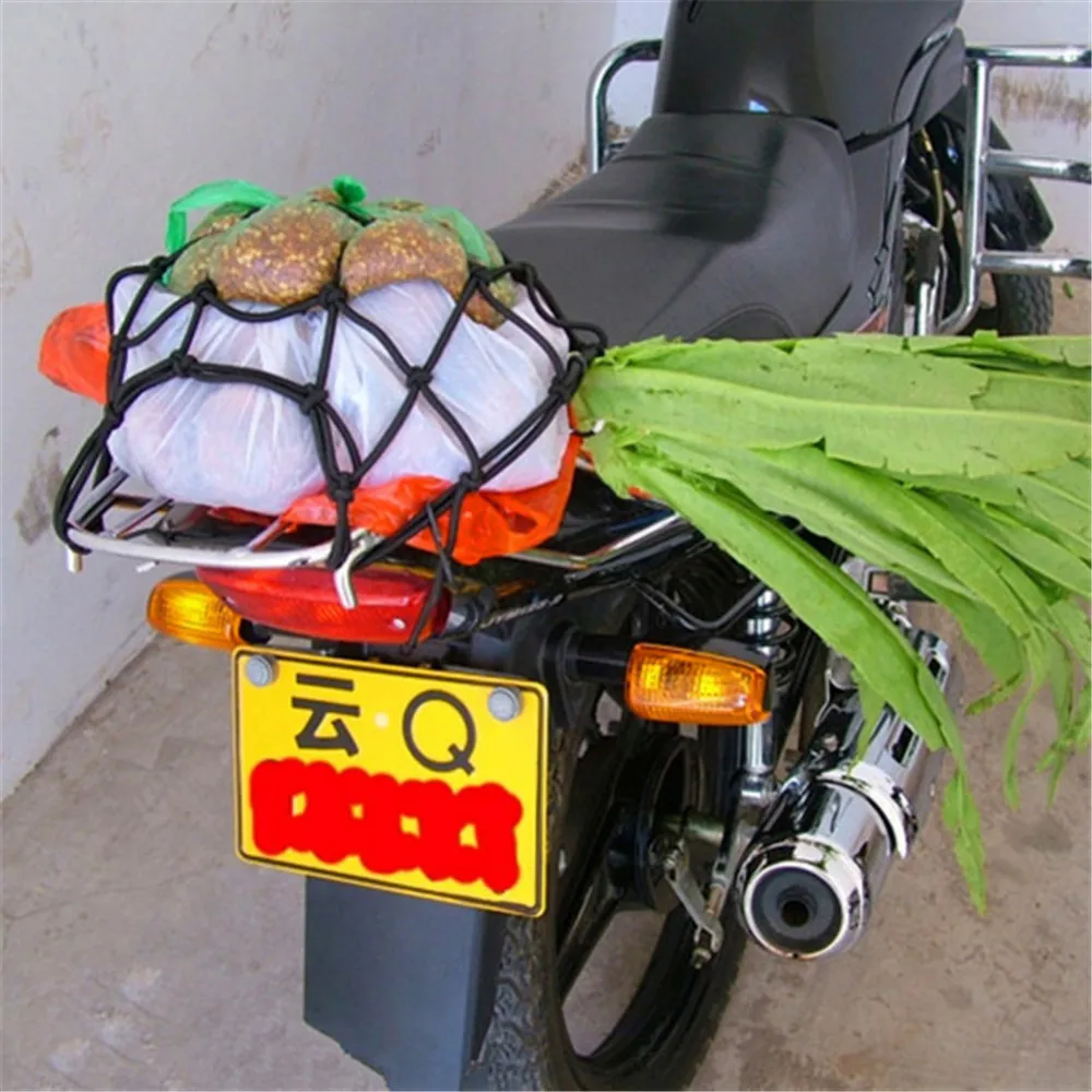 40*40 см Сетка для мотоциклетного шлема сетка для хранения и переноски сумок, карго Fix сетка для мотоциклов, шлем разное сетка с 6 металлическими крючками