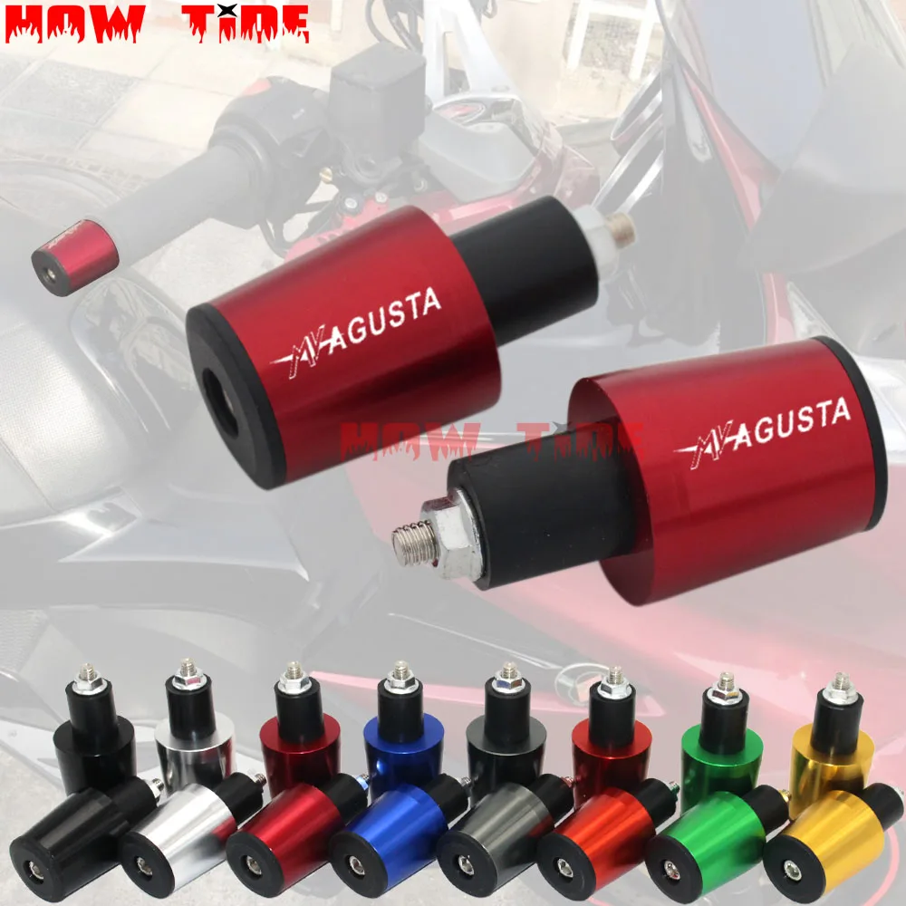 

CNC 22MM Handlebar Grips Handle Bar Cap End Plugs For MV AGUSTA F4 RR/F4 RC F4 1000 F3 675 F3 800/AGO/RC/AMG