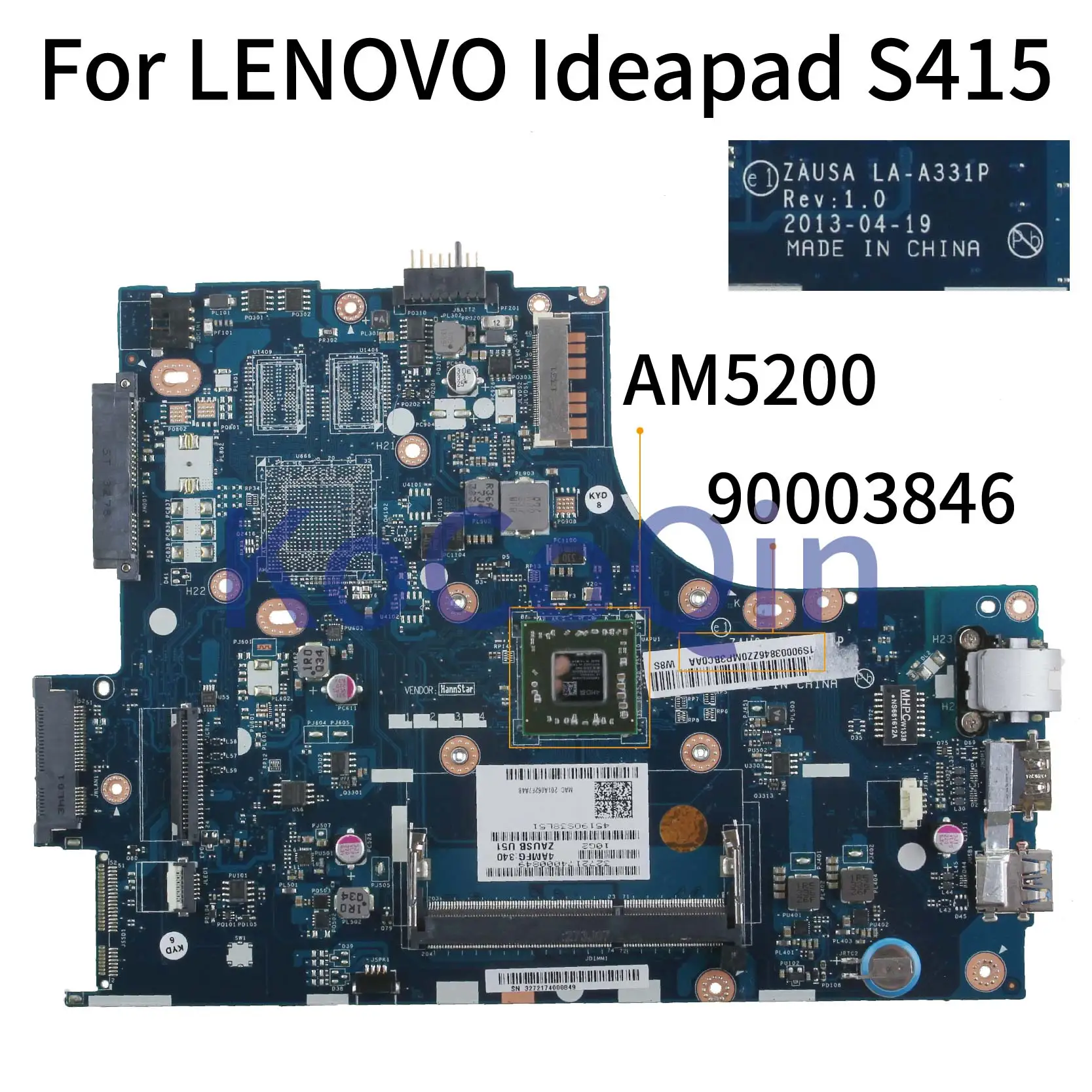 Материнская плата для ноутбука KoCoQin LENOVO Ideapad S415 A6 5200U материнская ZAUSA LA A331P | Отзывы и видеообзор