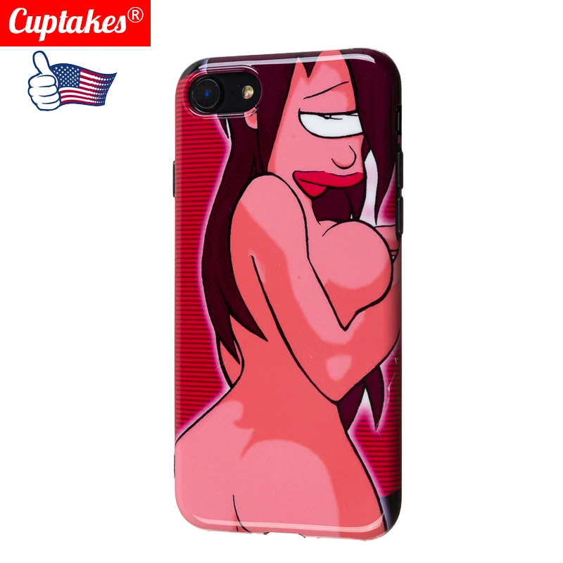 Luxury Brand Glossy Soft Silicone Case for iPhone X XS Max XR 7 8 Plus 6 6S Cute Anime Cartoon Sexy Girl Funny Cool Happy Red |