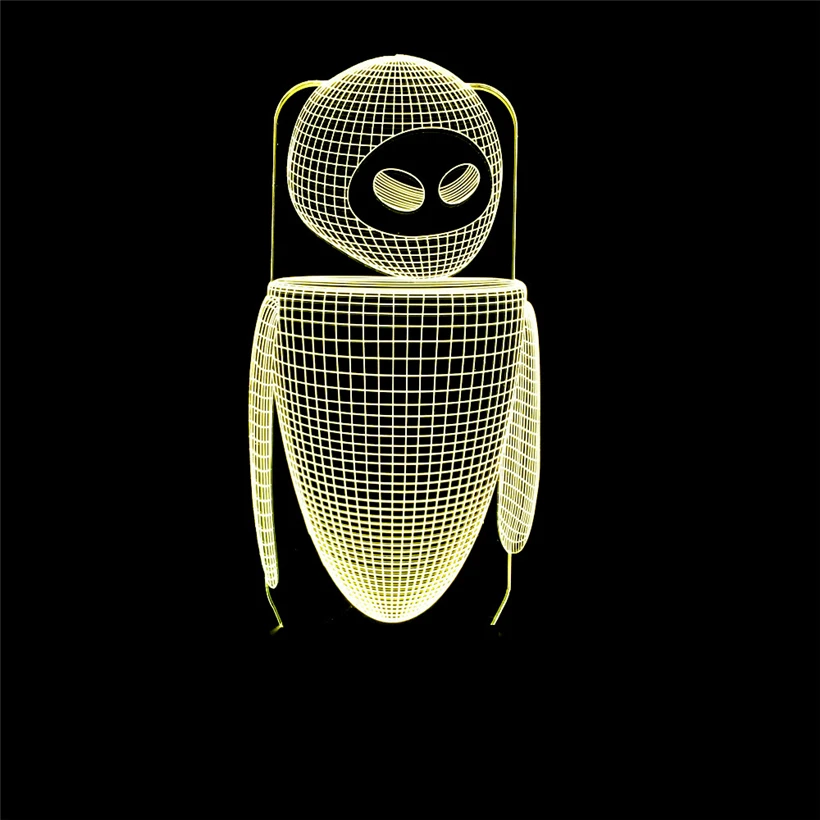 Robot 3d night light (3)