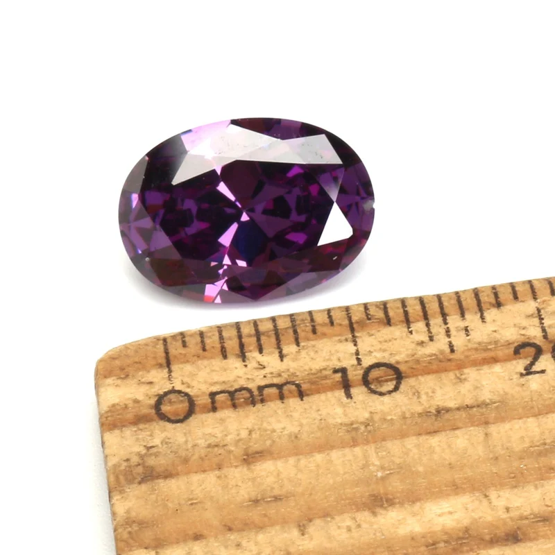 KiWarm 10.06CT фиолетовый искусственный циркон драгоценные камни овальной граненой