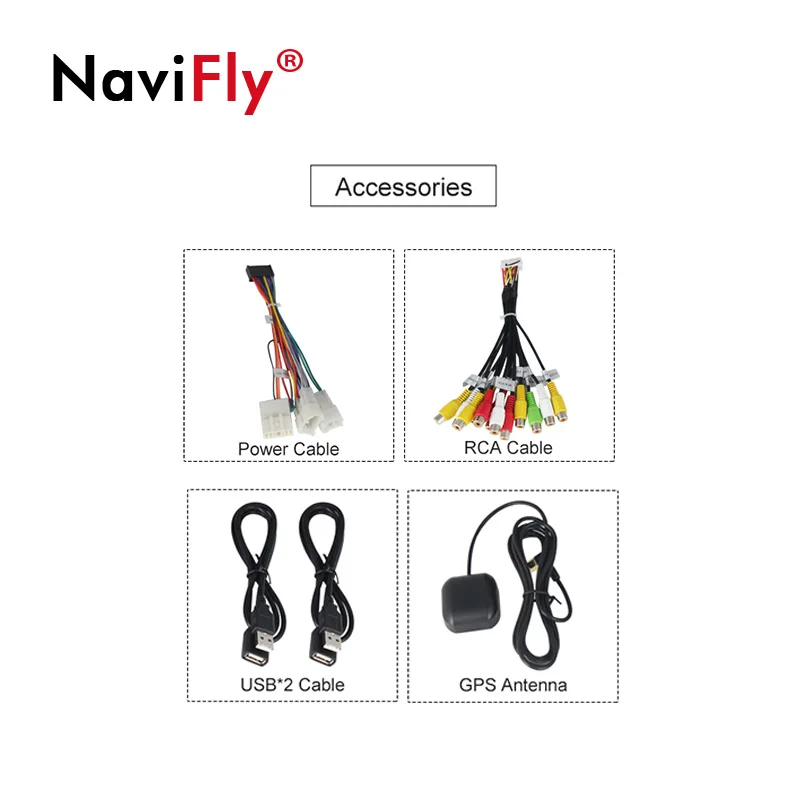 Clearance NaviFly 2 din Android 8.1 car multimedia radio stereo player for Toyota RAV 4 RAV4 2007 2008 2009 2010 2011 with GPS auto dvd 5