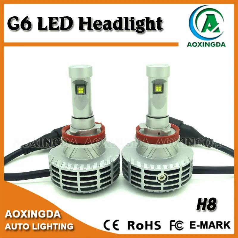 44w 6000lm New Gen G6 Led Headlight Conversion Kit H8 H9 H10 H11 H7 9005 9006 Car Replacement