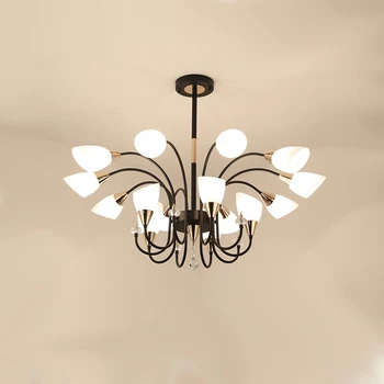 

Factory Direct Personality Crystal Chandelier Living Room Bedroom led Chandelier Lights Modern Minimalist Industrial Chandeliers