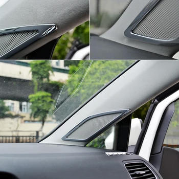 

For VW Volkswagen Golf 7 MK7 2014-2018 ABS Chromed Interior Front A Pillar Speaker Cover Trim 2pcs Car Styling Accessories