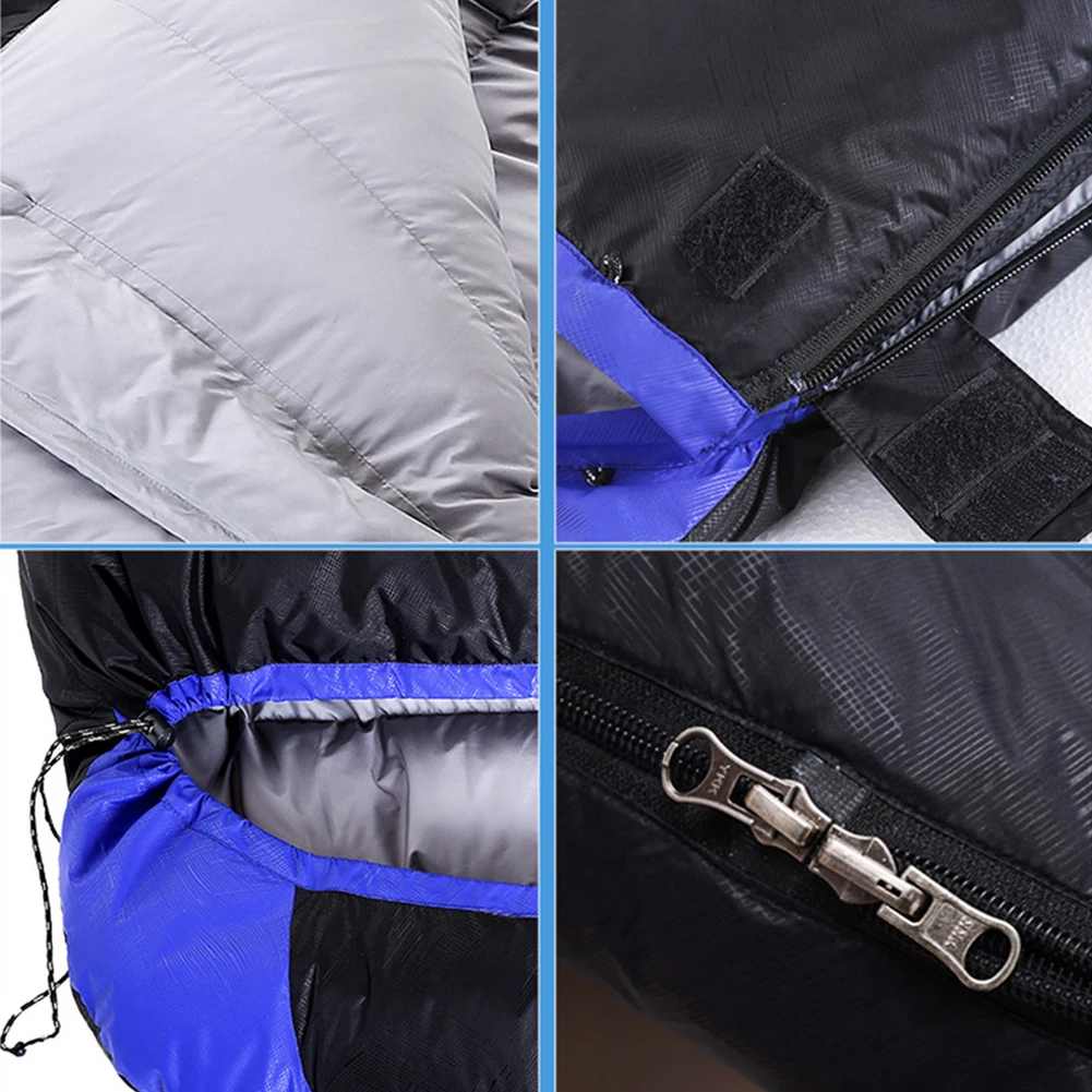 Bolsa de Dormir Pato para Baixo Outono e Inverno Preenchido com 1800g Grosso Ponto Manter Quente Envelope Macio Forro Branco Conforto 19 High Quality Esporte e Lazer