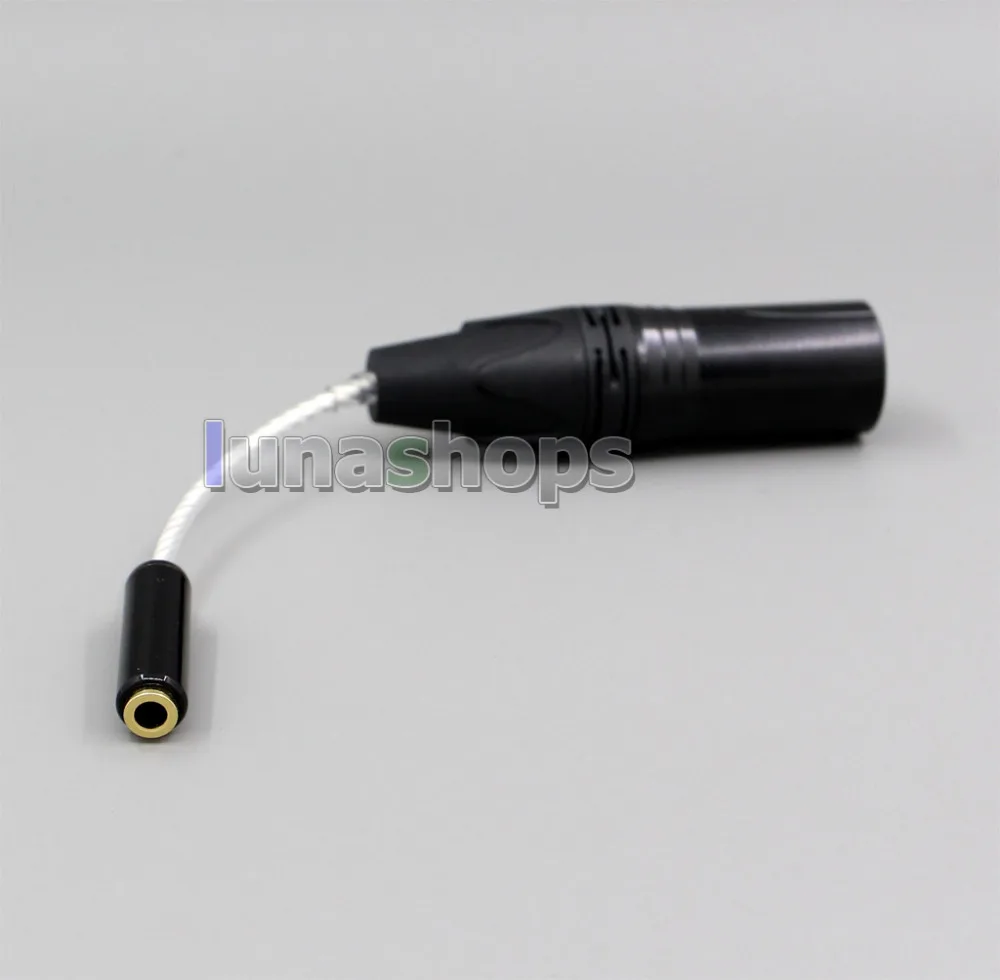 XLR сбалансированный 4 контактный разъем для 3,5 мм 3 полюс Женский аудио конвертер адатер Подключите кабель переменного тока LN006324