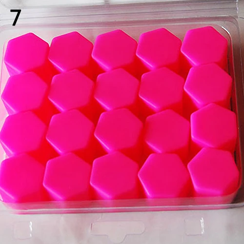 20 Pcs 19mm Silicone Protective Effect Waterproof Car Wheel Nut Screw Cover wheel nut caps screw caps motorcycle screw caps wheel nut covers bolt nut covers