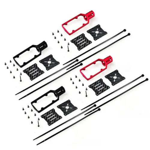 

4pcs Carbon Fiber 16mm Tube CNC Aluminium Alloy Motor Mount Seat for RC Quadcopter Multi-copter Drone F19430-A