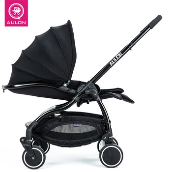 

Aulon Light Umbrella Vehicle Four Wheel Shock Resistant Folding Baby Carriage for dolls