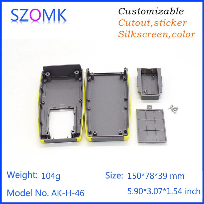 szomk new arrival plastic enclosure for electronics plastic case 2 AA battery abs plastic handheld control box electrical junction box enclosure housing (1).jpg