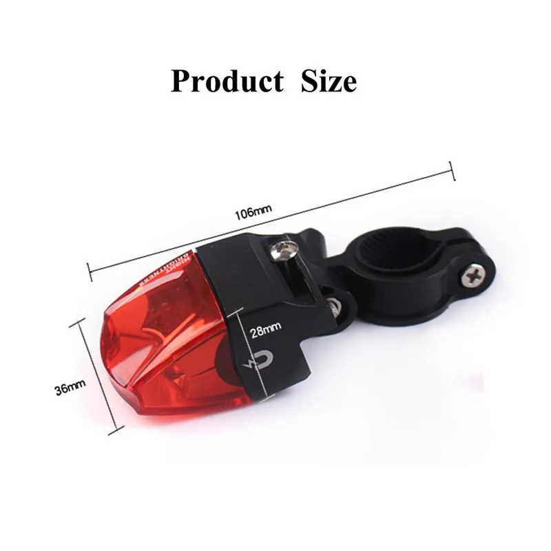 Cheap High Bike Tool Bicycle Lights Induction Tail Light Bike Bicycle Warning Lamp Magnetic Power Generate Taillight 0