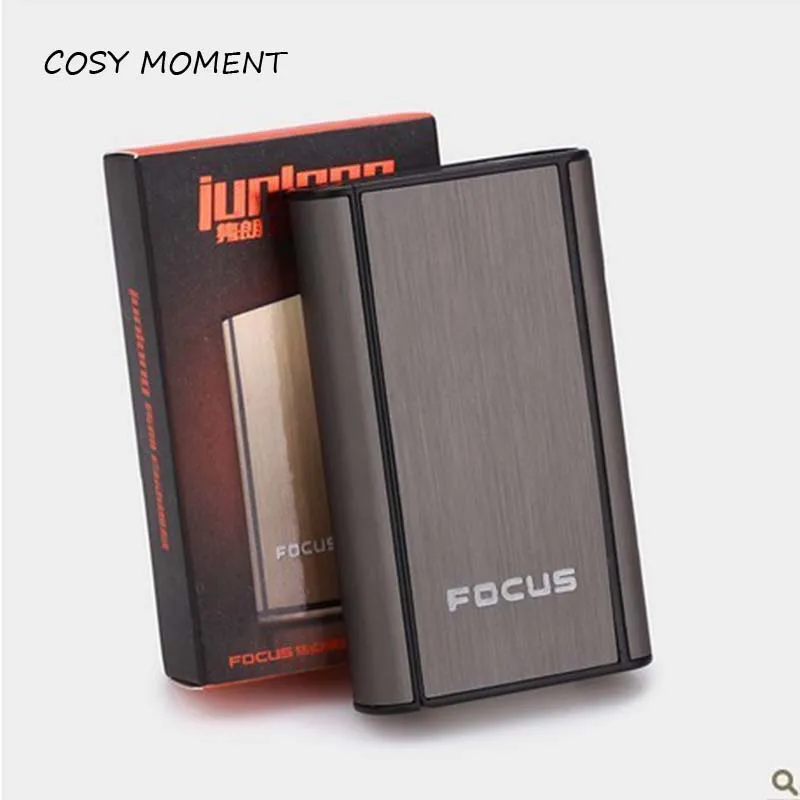 

COSY MOMENT 10 cigarette Aluminum Pocket Cigarette Case Automatic Ejection Holder Tobacco Holder Box etui cigarettes boi YJ126