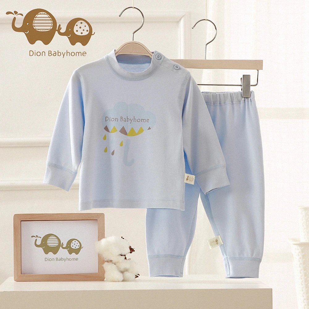 

Spring Summer baby soft pajamas 2pcs sets 100% cotton undershirt+pant suit for 3-36M baby Children Kids Super soft clothes gift
