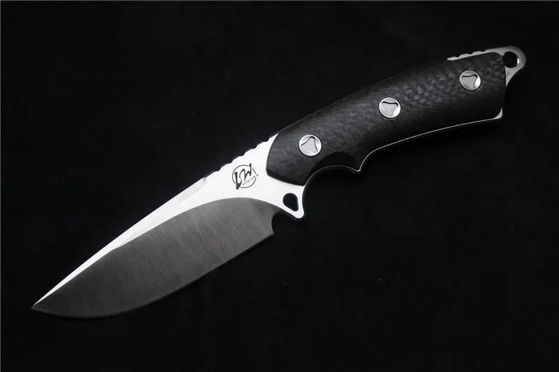 Buy L.W 2015 New fixed blade knife S35VN blade Carbon