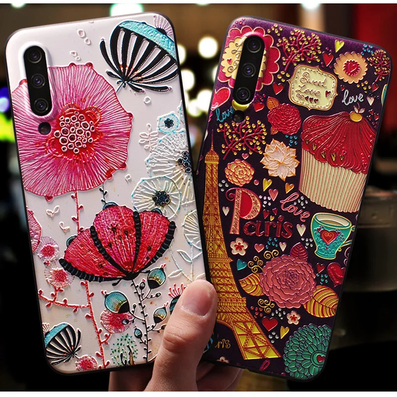 Чехол для Huawei Honor 10i с 3D рельефом милые животные цветок тисненый чехол 10 i Honor10i