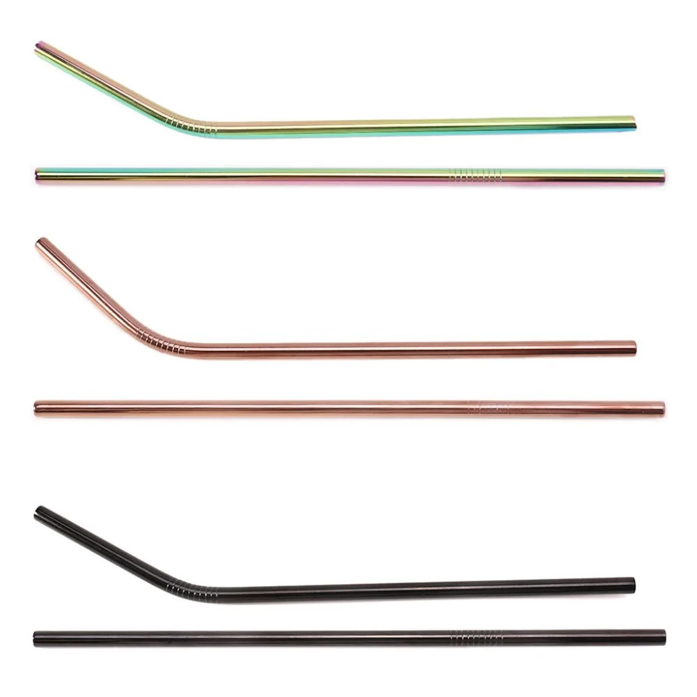 

Reusable Stainless Steel Metal Straw Camping Outdoor Tableware Accessories