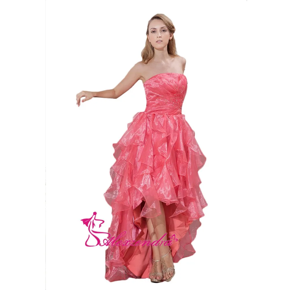 hot pink dress with ruffles