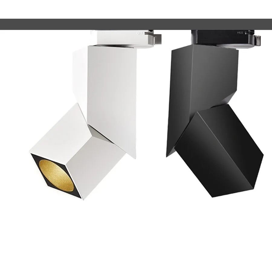 2018-NEW-fashion-Art-cube-7W-12W-15W-CREE-led-track-light-Adjustable-angle-Rail-lamp