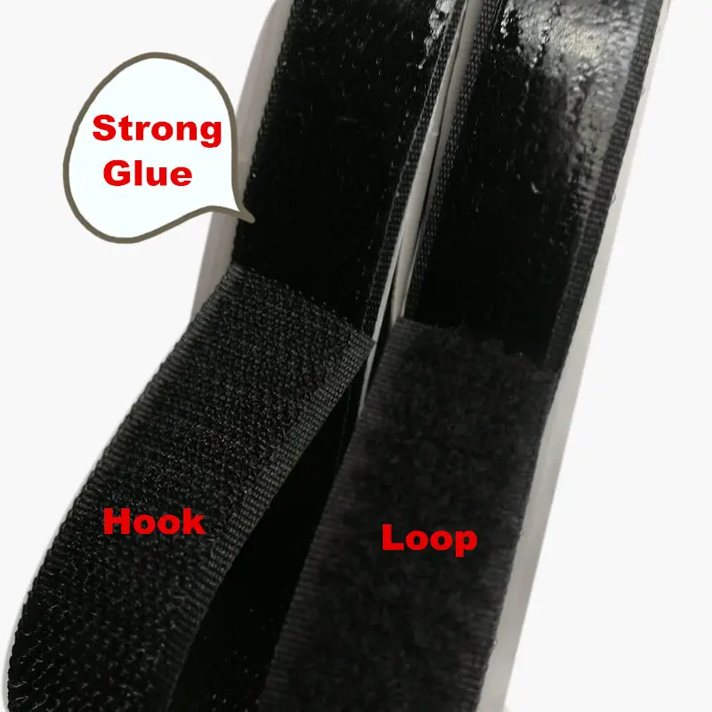 

1Meter Nylon Adhesive Fastener Tape Hook And Loop Diy For Garment Shoes Sewing Magic Tape 16/20/25/30/40/50/100mm Black White
