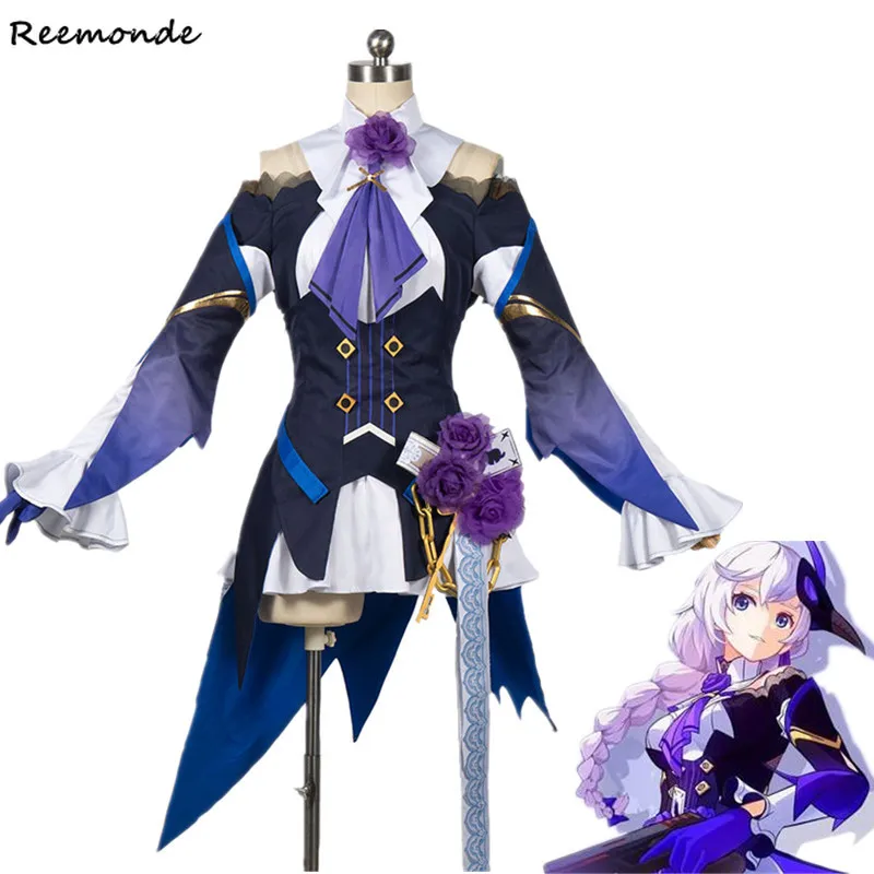 

Game Honkai Impact 3 Kallen Kaslana Cosplay Costume Dresses Full Set Uniform Synthetic Wigs Hair For Adult Woman Girls Clothes