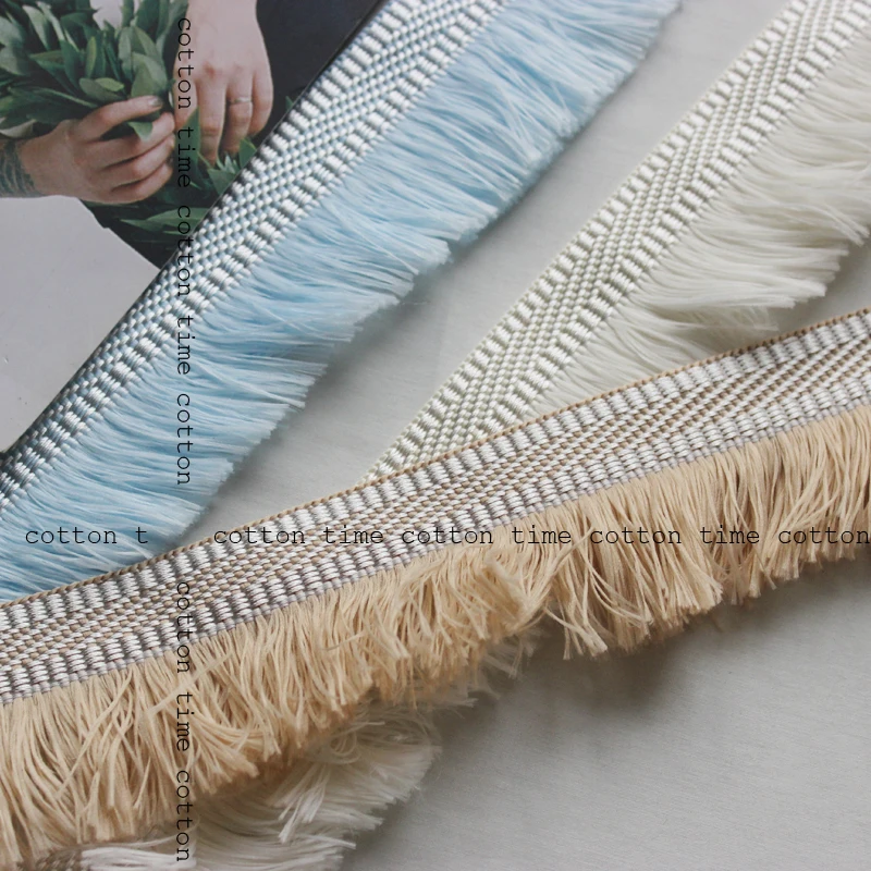 

5yards/lot Tassel Trim 5.5cm wide Sewing Accessory Fringed webbing Lace ribbon in morden style accessory for bag garment