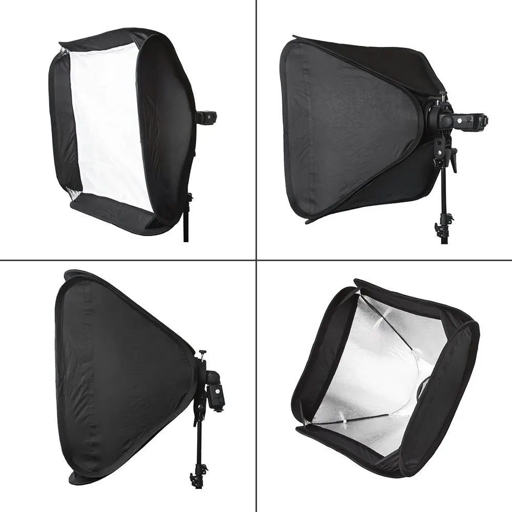 Набор софтбоксов для вспышки Godox 80 см * см/60 60 см/40 40 + кронштейн типа S Speedlite Studio