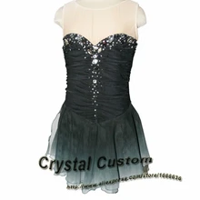 Лидер продаж фигурное катание платье для девочек изящные бренд Катание на коньках рисунок платье конькобежное DR3308