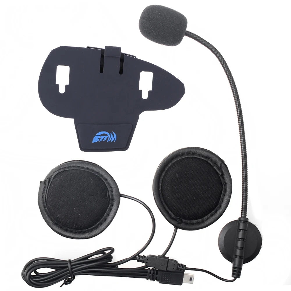 Original V8 accessories,earphone & microphone and clip suitable for V8 motorcycle helmet