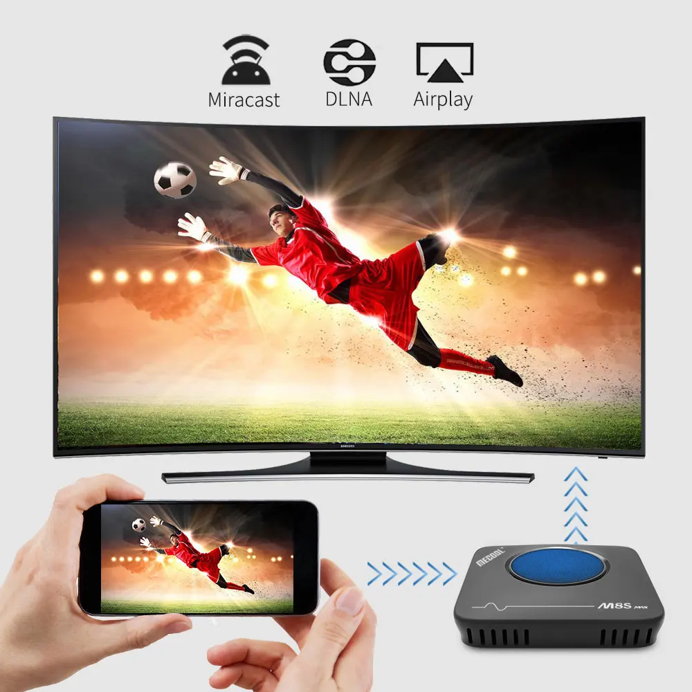 M8S Max tv Box Amlogic S912 3 ГБ ОЗУ 32 Гб ПЗУ 5G wifi bluetooth 4,0 Android 4 K VP9 H.265 ТВ-бокс с пультом дистанционного управления