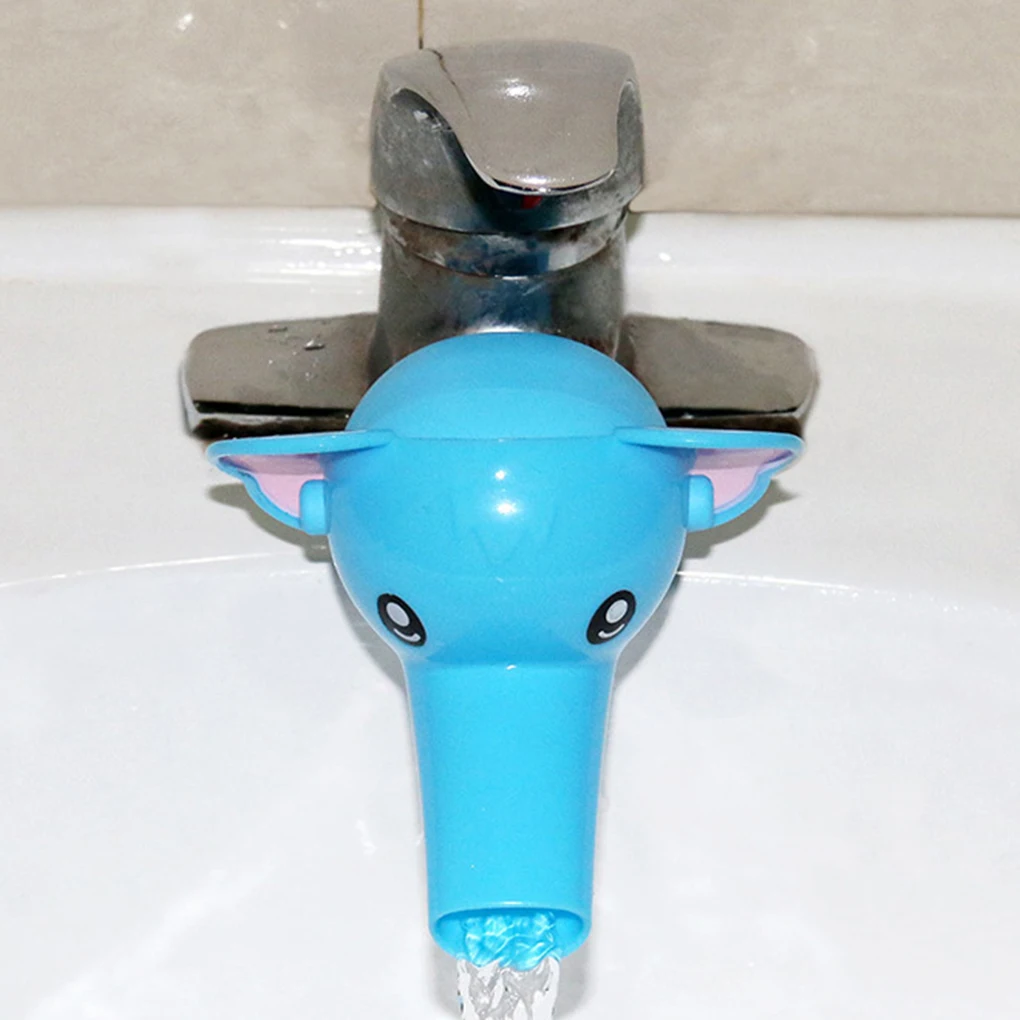 

1 pc Happy Fun Animals Faucet Extender Baby Tubs Kids Hand Washing Bathroom Sink Gift Fashion and Convenient Bath Sink Faucet