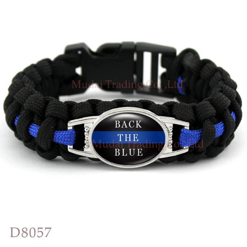 Prix pour (10 PCS/lot) RETOUR LE BLEU POLICE VIE SOIT MINCE LIGNE BLEUE Paracord Survie Police Femme Maman En Plein Air Bracelet Adjoint Sœur Prix pour (10 PCS/lot) RETOUR LE BLEU POLICE VIE SOIT MINCE LIGNE BLEUE Paracord Survie Police Femme Maman En Plein Air Bracelet Adjoint Sœur