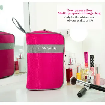 

Lazy Cosmetic Bag Simple Fashion Multi-function Digital Storage Bags Data Cable Headset Charger Package Shock Clothes Organizers