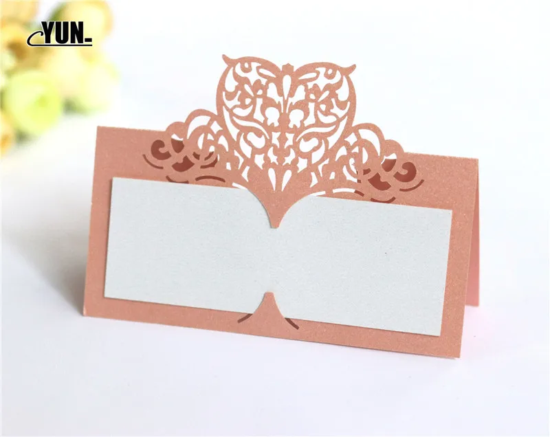 50pcs Laser Cut Event Party Decor Heart Seat Card Wedding Table Centerpieces Number Name Card Place Cards Favors 7Dzx006-50 (11)