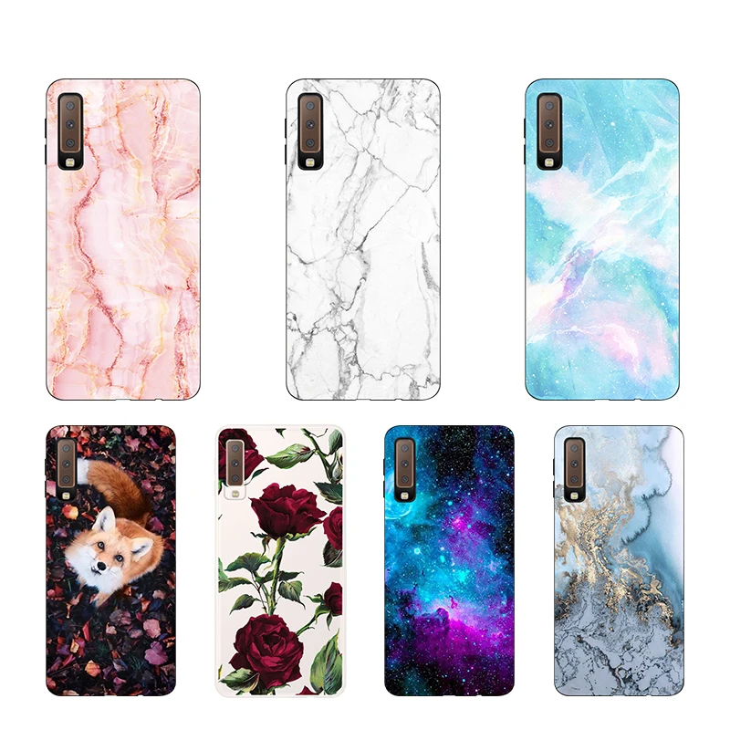 

CROWNPRO Case FOR Samsung A7 2018 Funda Phone Case Soft TPU sFOR Samsung A7 2018 Cover Silicone FOR Samsung Galaxy A7 2018 Case