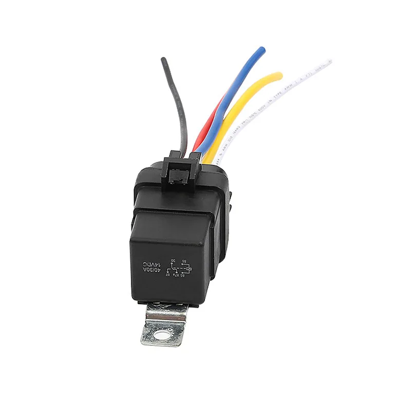 

Auto Car relay JD2912 Waterproof SPDT 5 Pin DC 12V 40A relay socket with wire