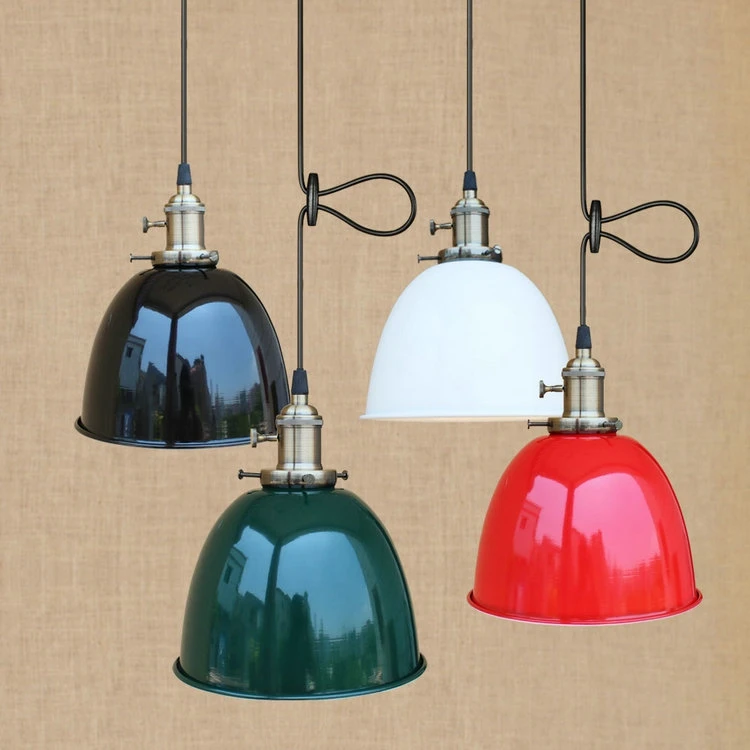 

Modern personality Nordic retro industrial iron bar noodle shop, simple single head decoration, American chandelier.