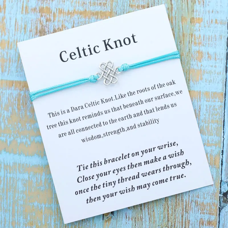 Винтажный кельтский браслет с узлом, ирландские украшения, браслет дружбы Bff, Любовный узел для девушки, для женщин, подарки лучшим друзьям