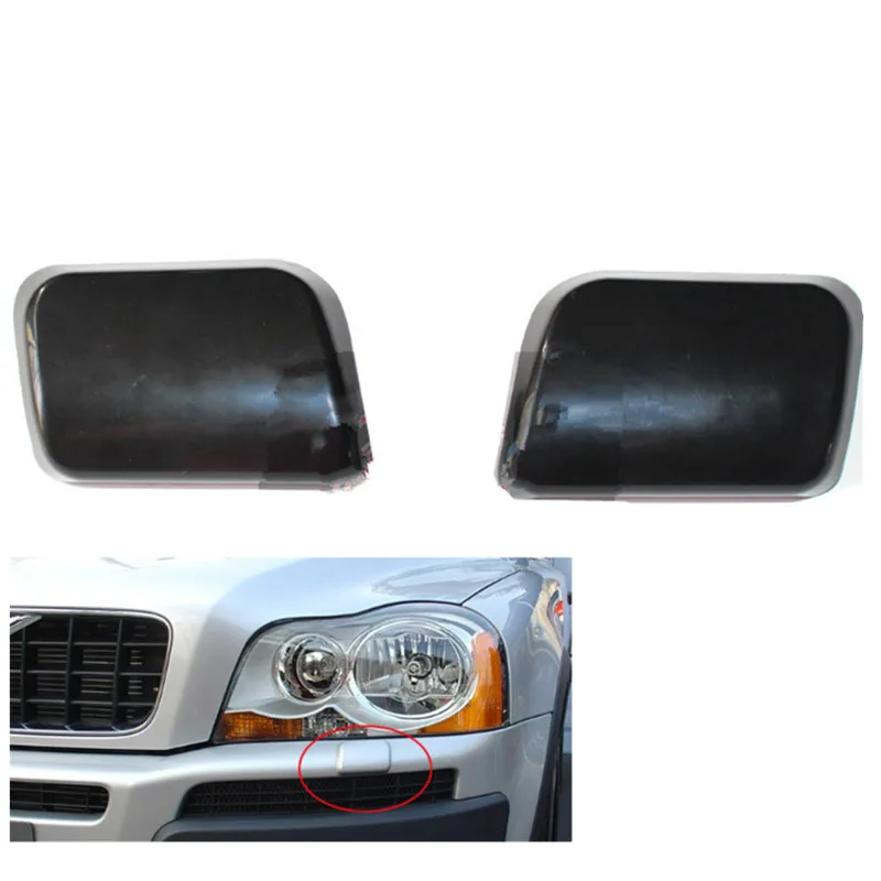 1 Pair of Headlight Washer Nozzle Cover Cap for Volvo XC90 2003 2006