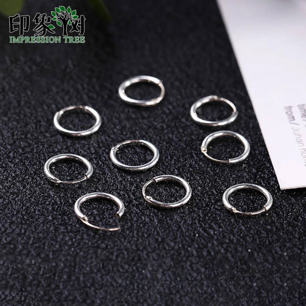 

2pcs 10mm 925 Sterling Silver Round Ear Ring Charms Accessories For DIY Jewelry Bracelet Necklace Making Accessories 92573