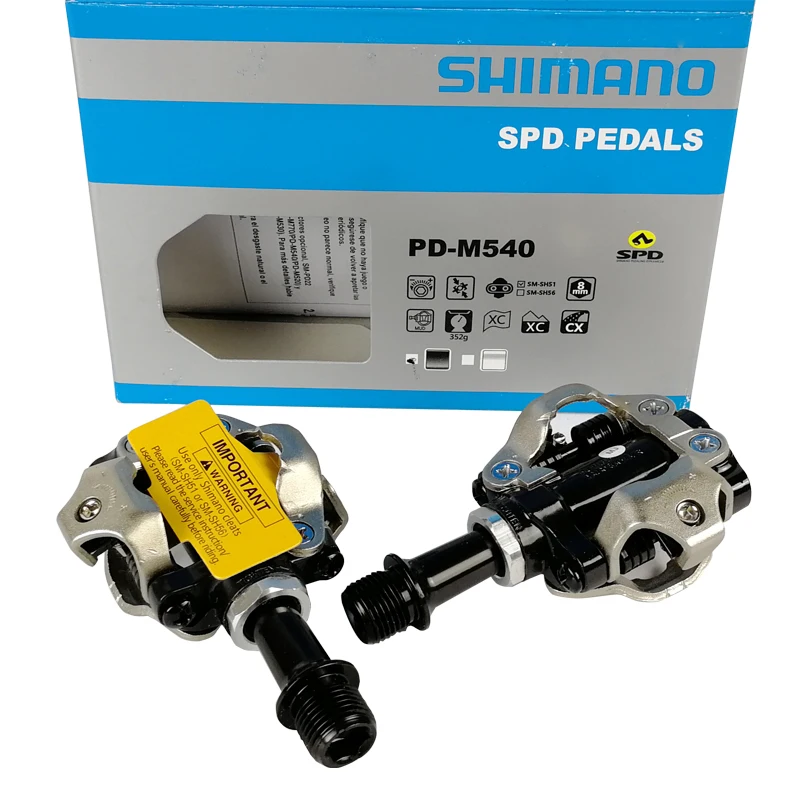 

Shimano PD-M540 SPD Pedale pedales bicicleta mtb ATV Trail MTB Automatic Pedale Black Mountain Bike XC Clipless Bike Pedales