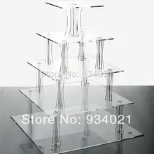 5 ярусная акриловая прозрачная подставка для кексов и тортов свадебное украшение