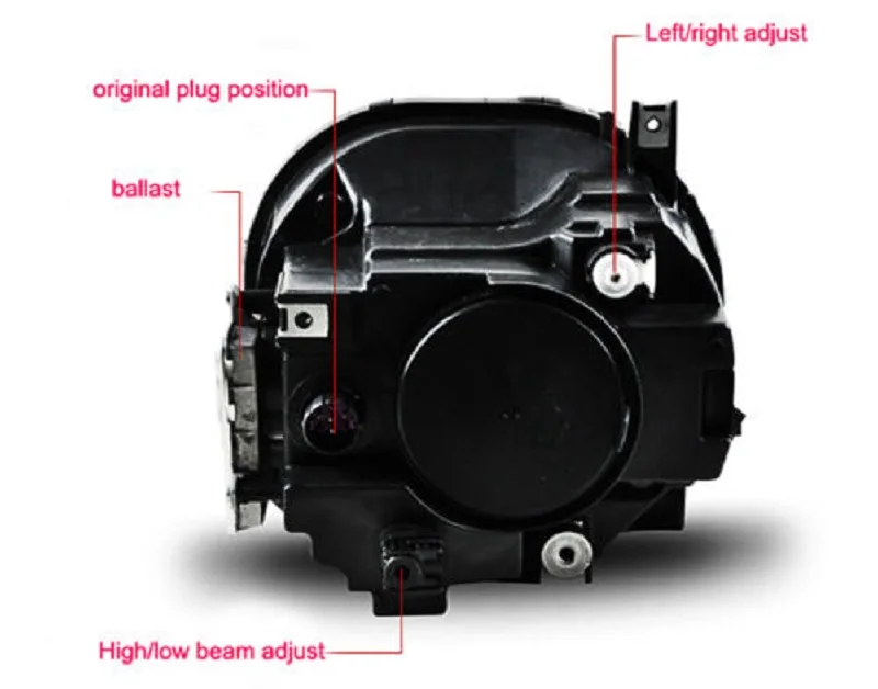 For 2015-2017 Jeep Renegade HID LED Headlight with DRL and Bi-xenon Projector led .jpg l