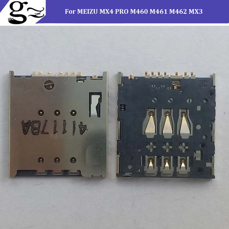 100% Warranty MX4 Sim Card Slot For MEIZU PRO M460 M461 M462 MX3 Tray Free shipping2PCS | Мобильные телефоны и аксессуары