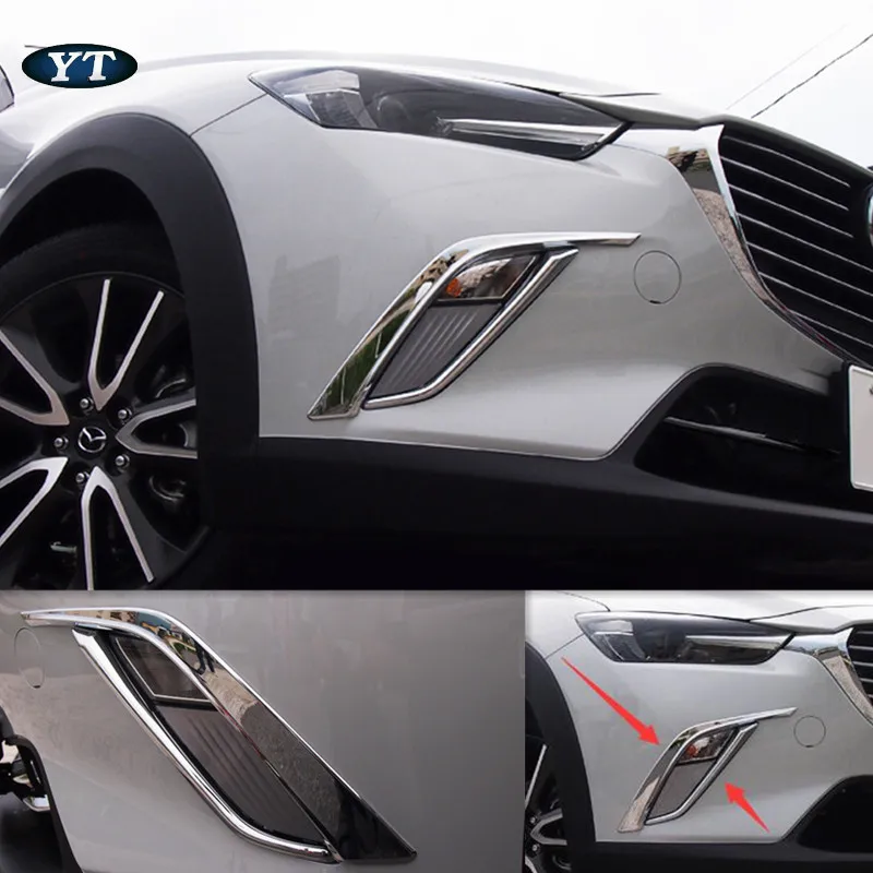 

Car head fog light cover,auto front fog light trim for mazda cx-3 cx3 2016-2019,ABS chrome,4pc/lot ,car accessories