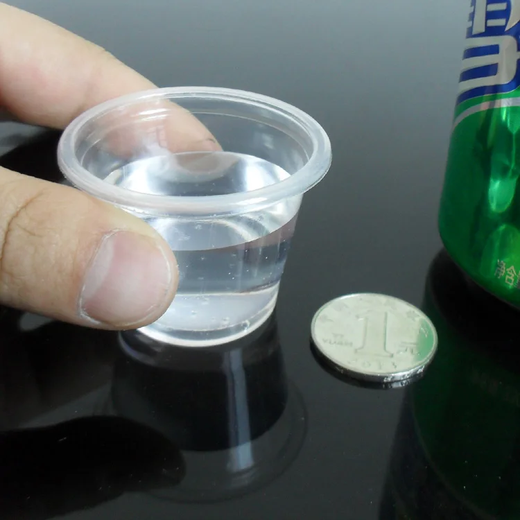 

new PP material production crystal clear 42 ml 1.5 ounce empty disposable outdoor picnic plastic tasting cup 200 pieces per lot