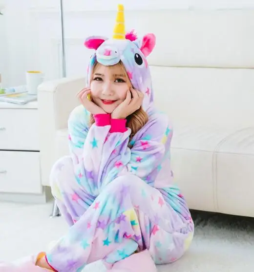 Cute Koala Flannel Women Pajamas Koala Kigurumi Animal Kangaroo Adult Onesies Women Pajamas For Halloween Cosplay Sleepwear